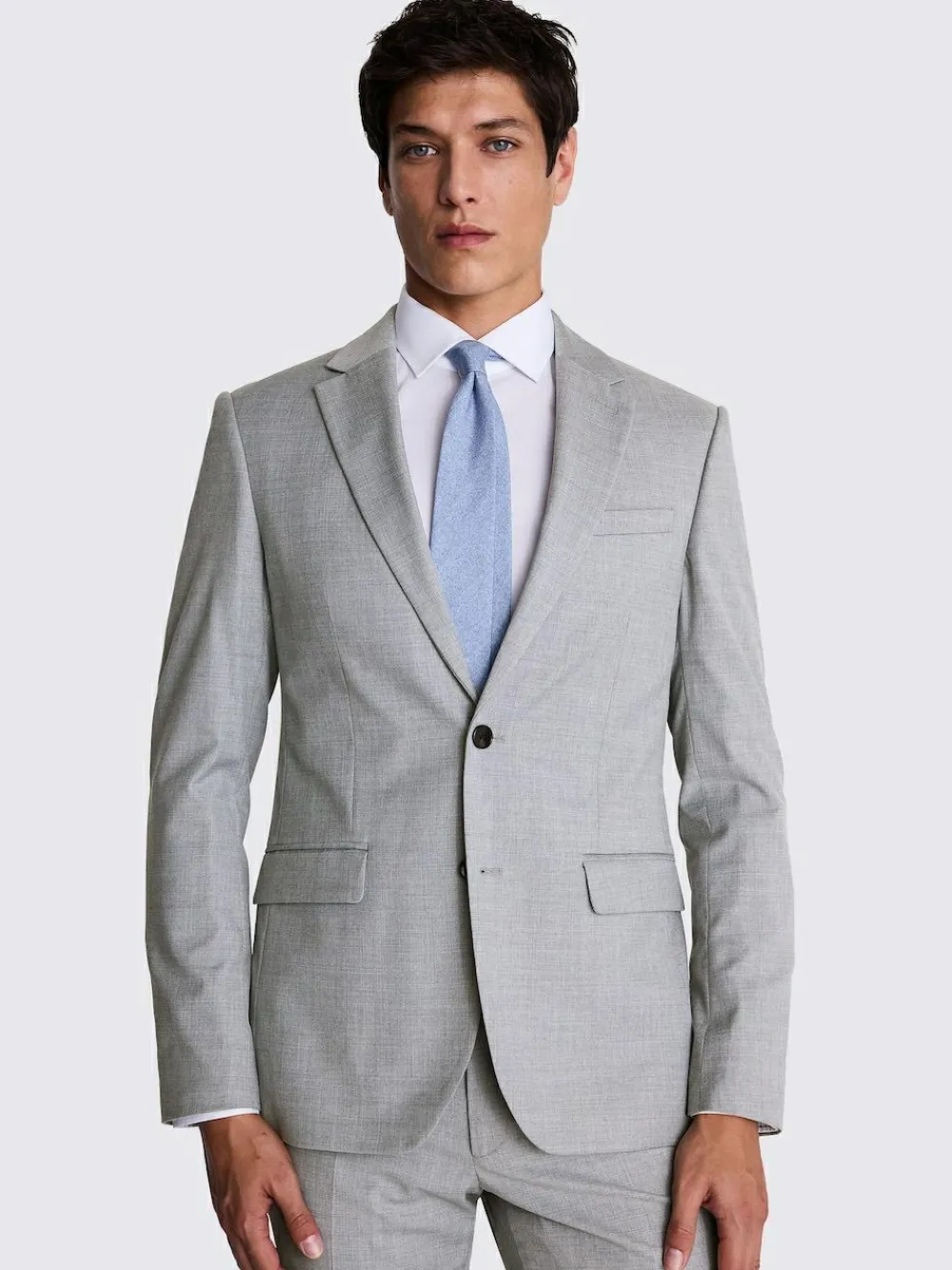 MOSS Slim Regular Fit Stretch Suit Jacket^ Grey Suits