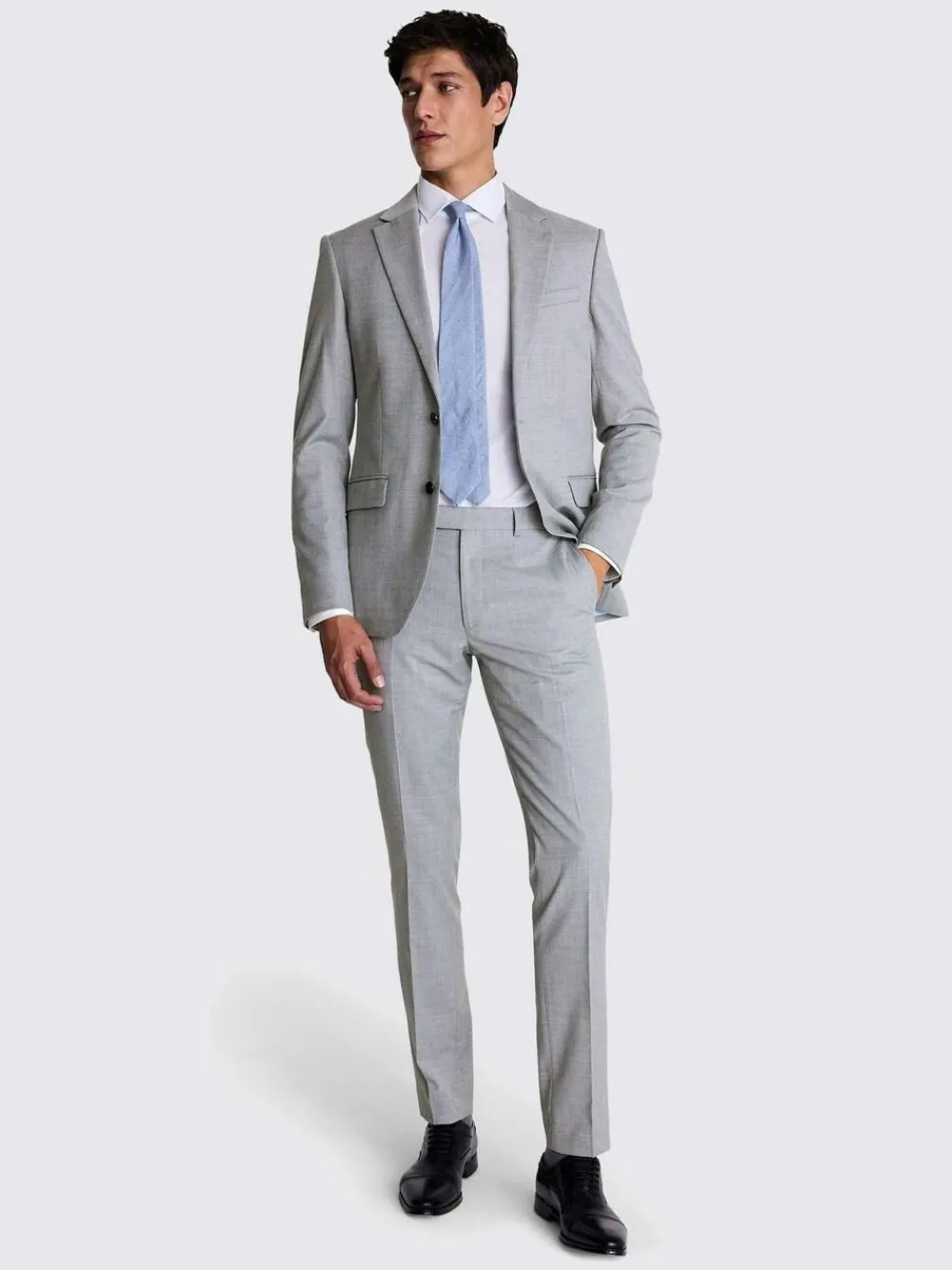 MOSS Slim Regular Fit Stretch Suit Jacket^ Grey Suits