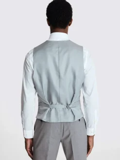 MOSS Light Grey Tailored Performance Suit Waistcoat^ Vests
