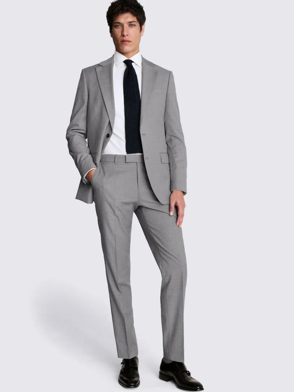 Sale MOSS Tailored Regular Fit Stretch Suit Jacket Light Grey