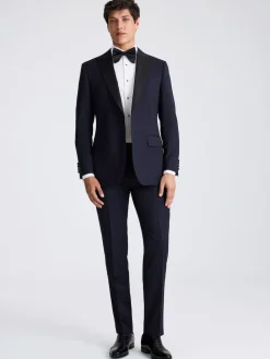 New MOSS Midnight Tailored Fit Tuxedo Jacket