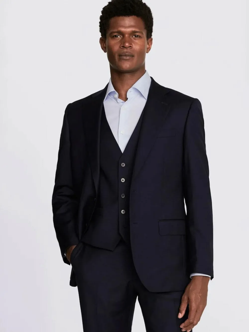 MOSS Regular Twill Suit Jacket^ Blue Suits