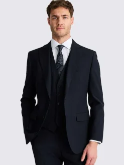 MOSS Navy Tailored Performance Suit Jacket^ Blue Suits|Suits & Tuxedos