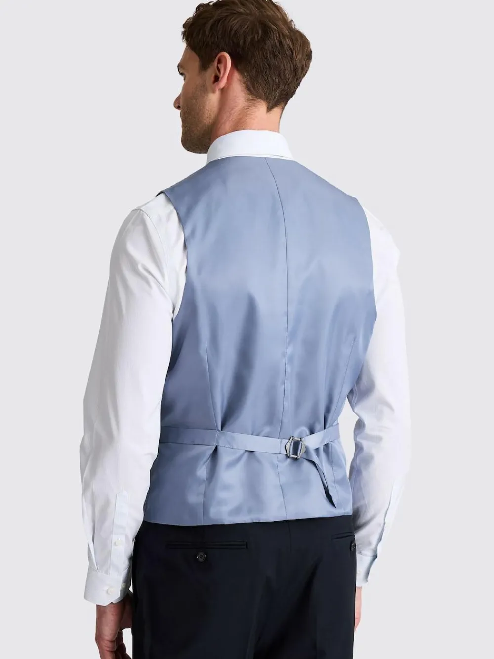 MOSS Navy Tailored Performance Suit Waistcoat^ Vests