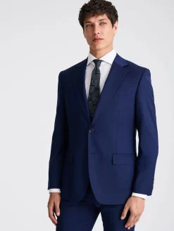 New MOSS Navy Tailored Twill Suit Jacket
