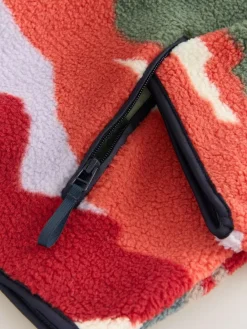 Next Active Printed Borg Jacket Mountain Print