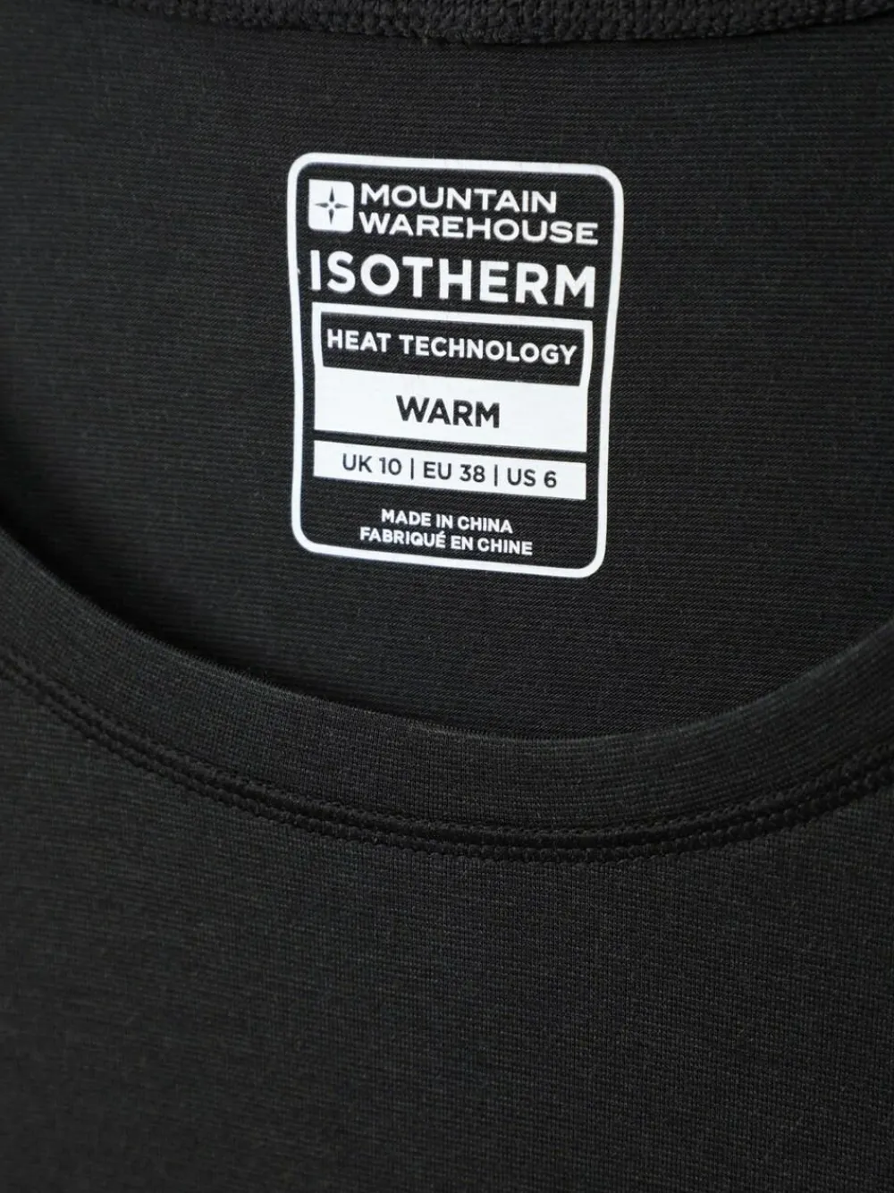 Discount Mountain Warehouse Keep The Heat Quick Drying Thermal Top Black