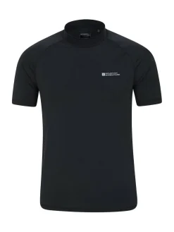 Mountain Warehouse Black UV Mens Rash Vest^ Swimwear