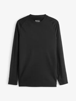 Clearance Mountain Warehouse Womens Talus Thermal Tops 2 Pack Black