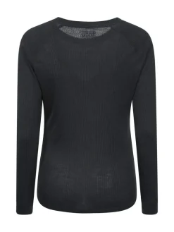 Clearance Mountain Warehouse Talus Womens Round Neck Thermal Top Black