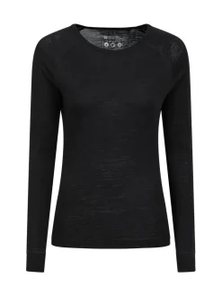 Sale Mountain Warehouse Womens Merino II Thermal Top Black