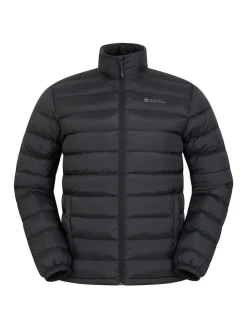 Hot Mountain Warehouse Mens Vista Water Resistant Padded Jacket Black