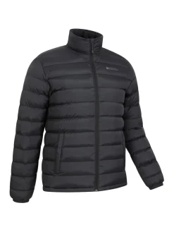 Hot Mountain Warehouse Mens Vista Water Resistant Padded Jacket Black