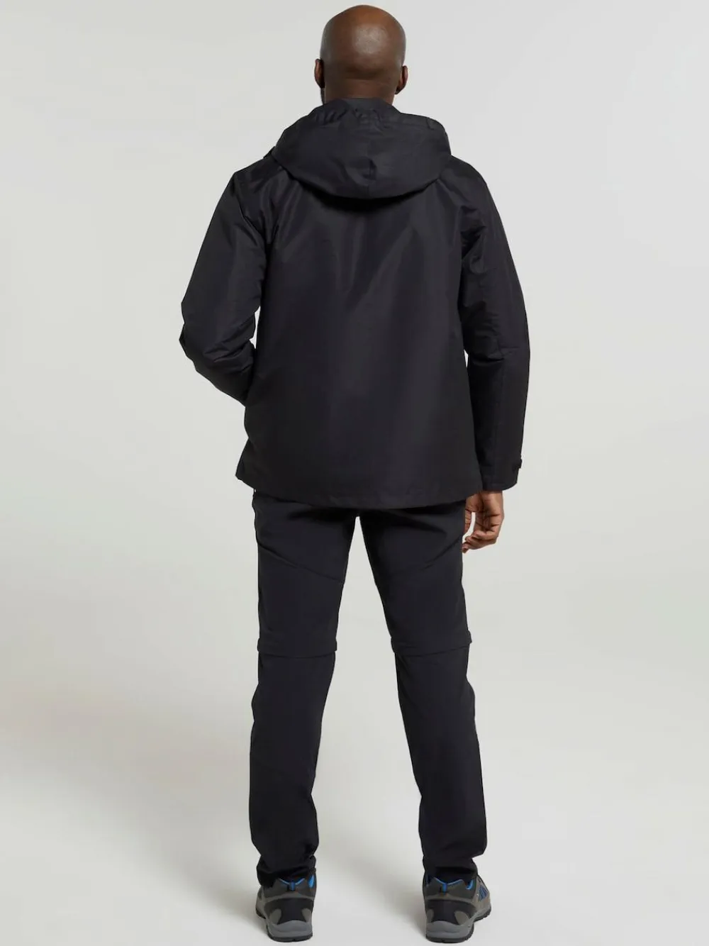Mountain Warehouse Black Mens Fell 3-In-1 Water Resistant Jacket^ Coats & Jackets|Coats & Jackets