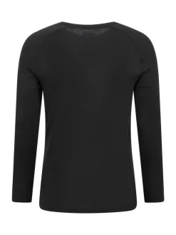 Discount Mountain Warehouse Talus Mens Round Neck Thermal Top Black