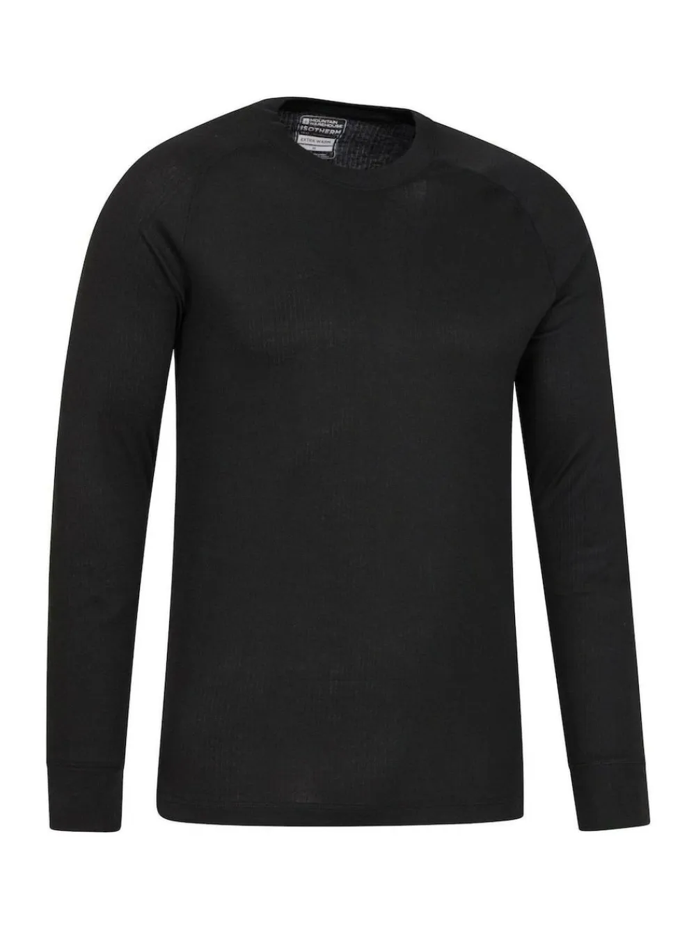 Discount Mountain Warehouse Talus Mens Round Neck Thermal Top Black