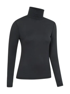 Mountain Warehouse Black Keep The Heat Womens Roll Neck Thermals^Women Thermals