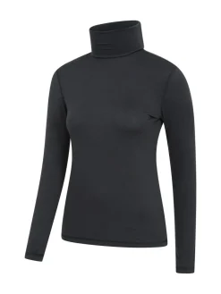 Mountain Warehouse Black Keep The Heat Womens Roll Neck Thermals^Women Thermals