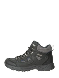 Discount Mountain Warehouse Black Adventurer Mens Waterproof Walking Boots