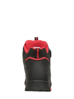 Mountain Warehouse Black Adventurer Kids Adaptive Walking Boots^BOY Baby Boots|Boots