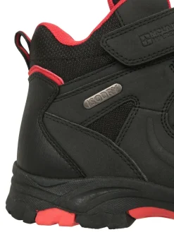 Mountain Warehouse Black Adventurer Kids Adaptive Walking Boots^BOY Baby Boots|Boots