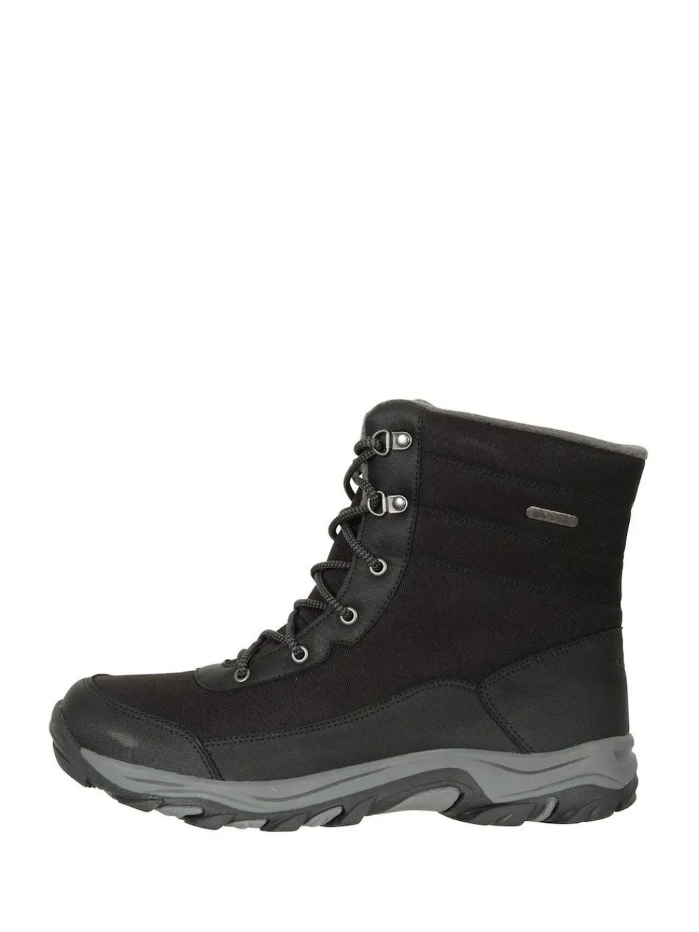 Hot Mountain Warehouse Black Fleece Lined Snow Mens Boots