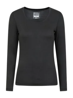 Mountain Warehouse Black Womens Keep The Heat Thermal Top and Pants Set^Women Thermals