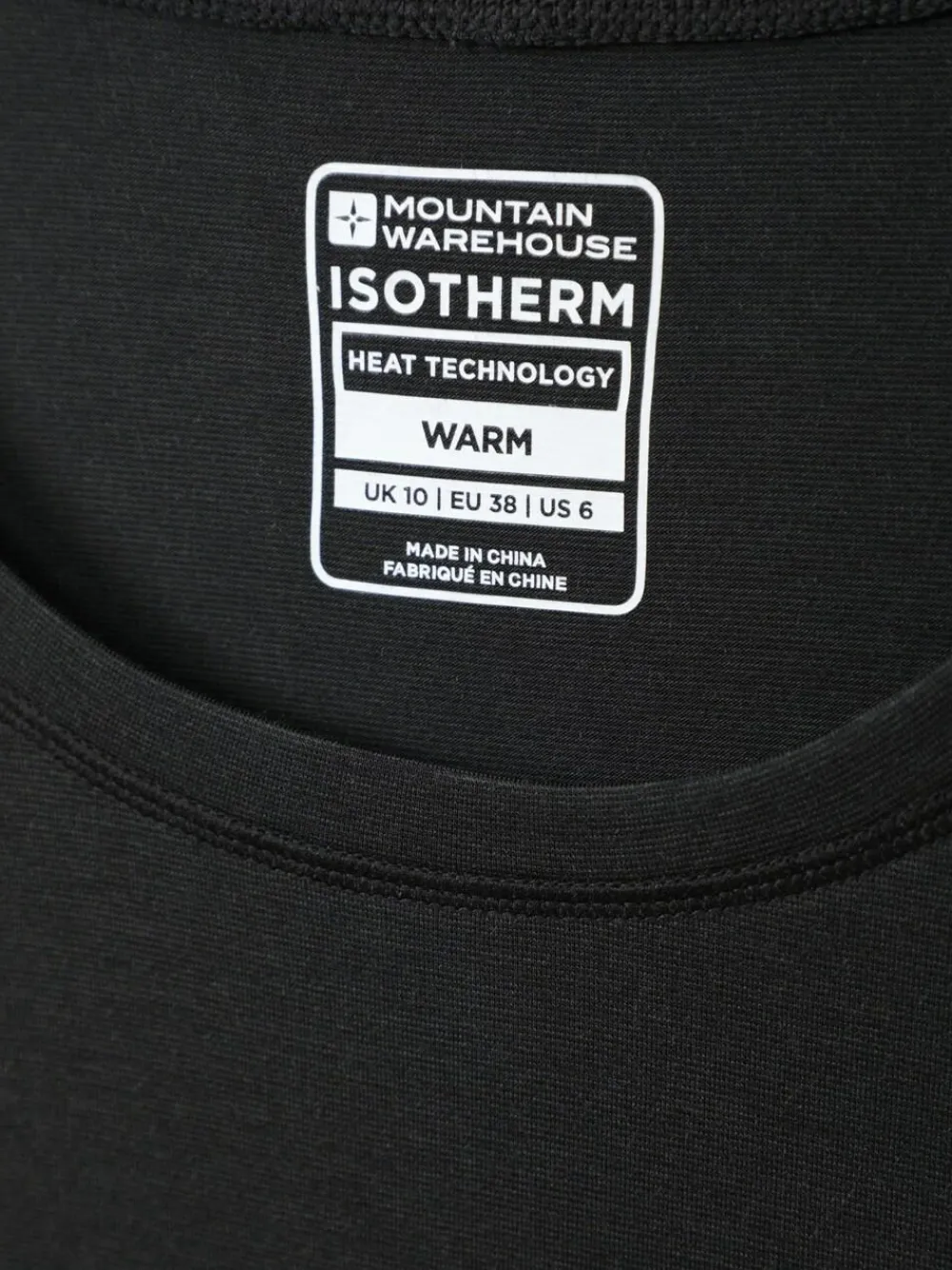 Mountain Warehouse Black Womens Keep The Heat Thermal Top and Pants Set^Women Thermals