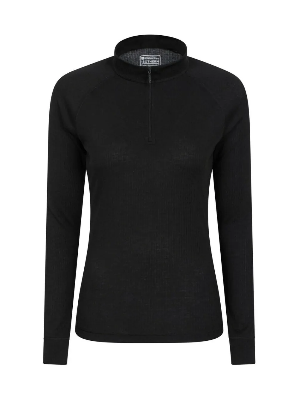 Discount Mountain Warehouse Talus Womens Zip Neck Thermal Top Black