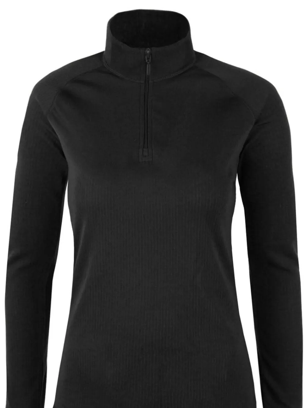 Discount Mountain Warehouse Talus Womens Zip Neck Thermal Top Black