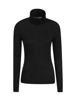 Mountain Warehouse Black Womens Merino Thermal Top^Women Thermals