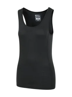 Mountain Warehouse Black Keep The Heat Womens IsoTherm Thermal Vest Top^Women Thermals