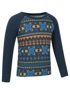 Clearance Mountain Warehouse Jacquard Merino Base Layer Set Blue