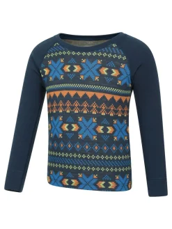 Clearance Mountain Warehouse Jacquard Merino Base Layer Set Blue