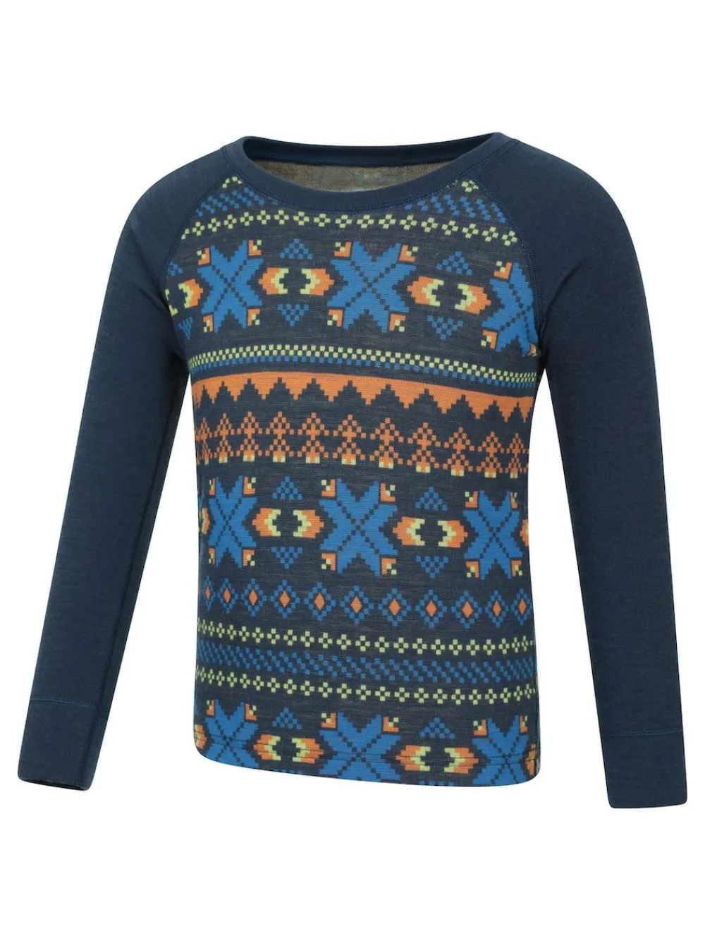 Clearance Mountain Warehouse Jacquard Merino Base Layer Set Blue