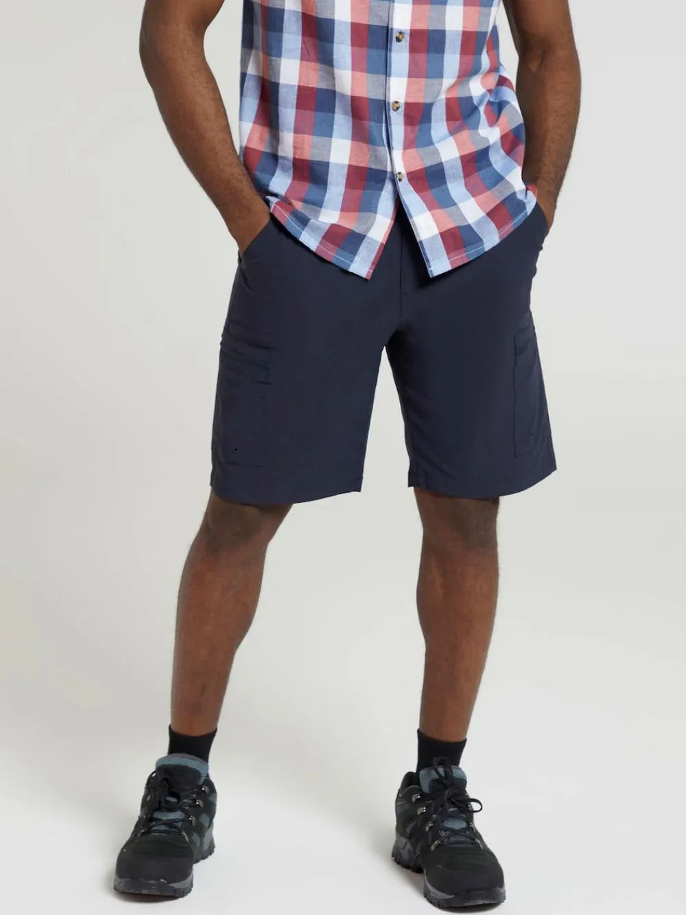 Mountain Warehouse Blue Mens Trek Walking Shorts^ Shorts