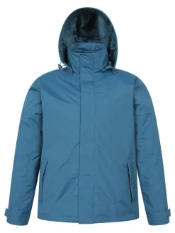 Clearance Mountain Warehouse Blue Marl Mens Fell 3-In-1 Water Resistant Jacket