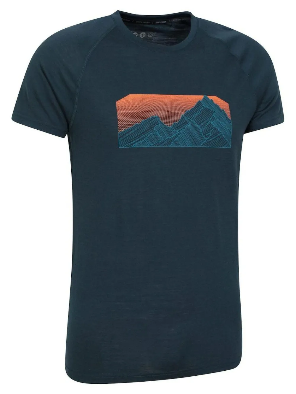 Outlet Mountain Warehouse Mens Talus Thermal Top Blue