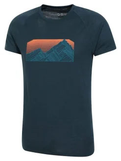 Outlet Mountain Warehouse Mens Talus Thermal Top Blue