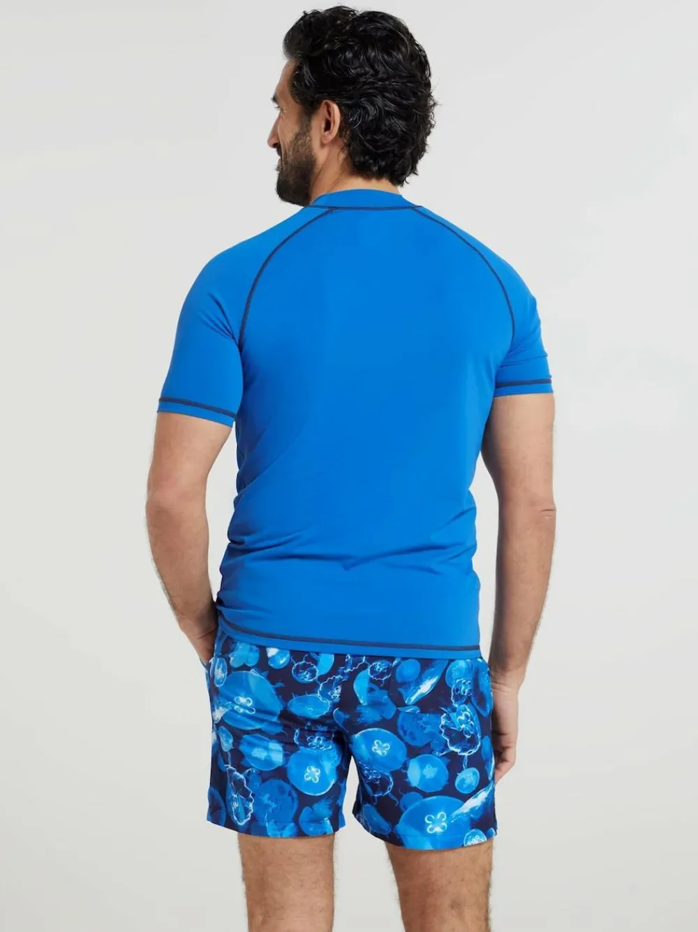 Hot Mountain Warehouse Mens UV Rash Vest Blue