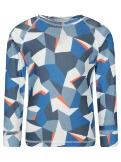 Sale Mountain Warehouse Blue Talus Printed Baselayer-Top & Pants Set