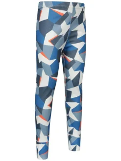 Sale Mountain Warehouse Blue Talus Printed Baselayer-Top & Pants Set