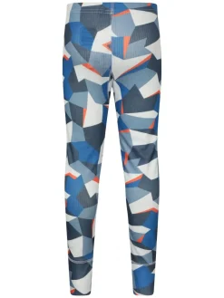 Sale Mountain Warehouse Blue Talus Printed Baselayer-Top & Pants Set