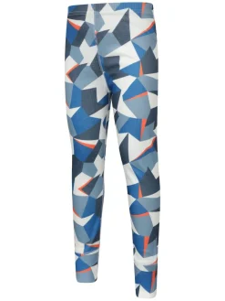 Sale Mountain Warehouse Blue Talus Printed Baselayer-Top & Pants Set