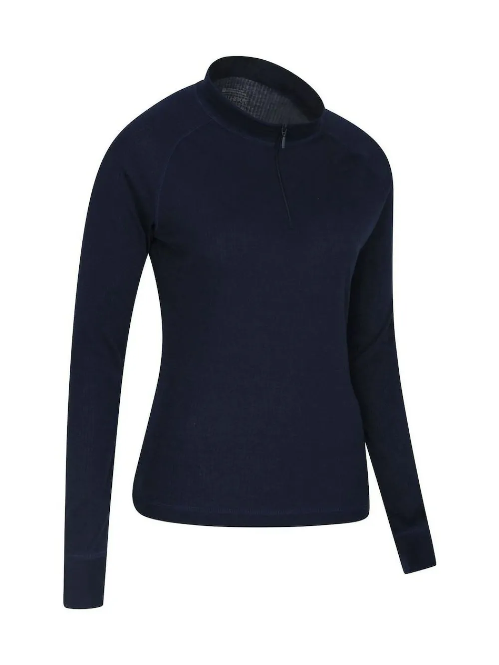 Outlet Mountain Warehouse Talus Womens Zip Neck Thermal Top Blue
