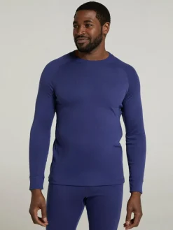 Clearance Mountain Warehouse Talus Mens Round Neck Thermal Top Blue
