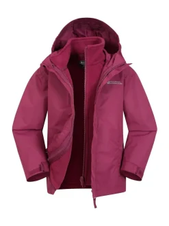 Sale Mountain Warehouse Fell 3-In-1 Water Resistant Jacket Burgundy Red
