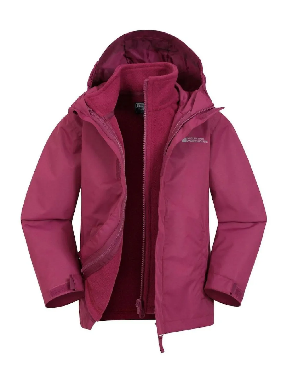 Sale Mountain Warehouse Fell 3-In-1 Water Resistant Jacket Burgundy Red