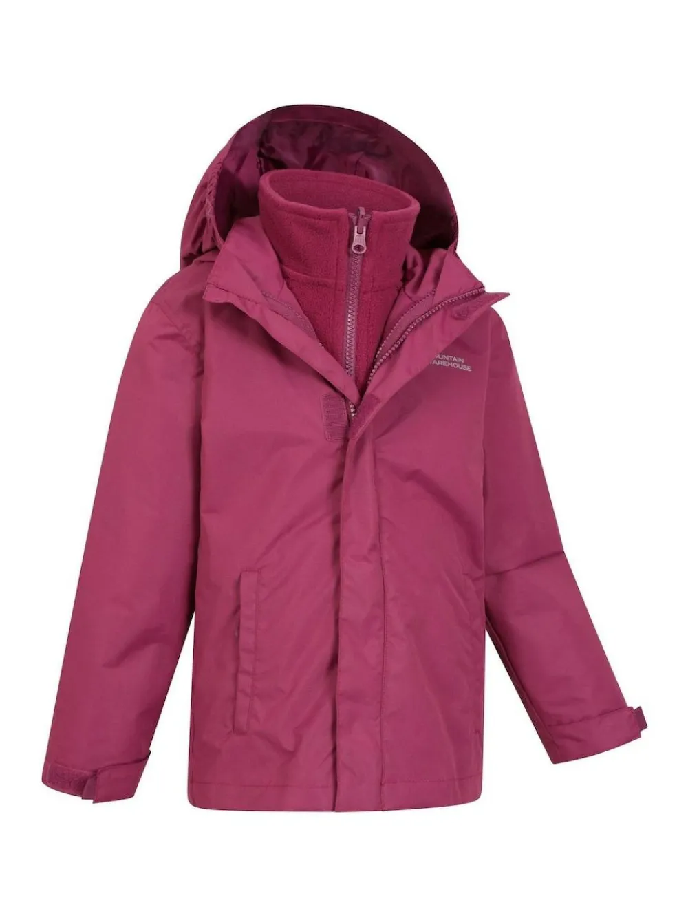 Sale Mountain Warehouse Fell 3-In-1 Water Resistant Jacket Burgundy Red