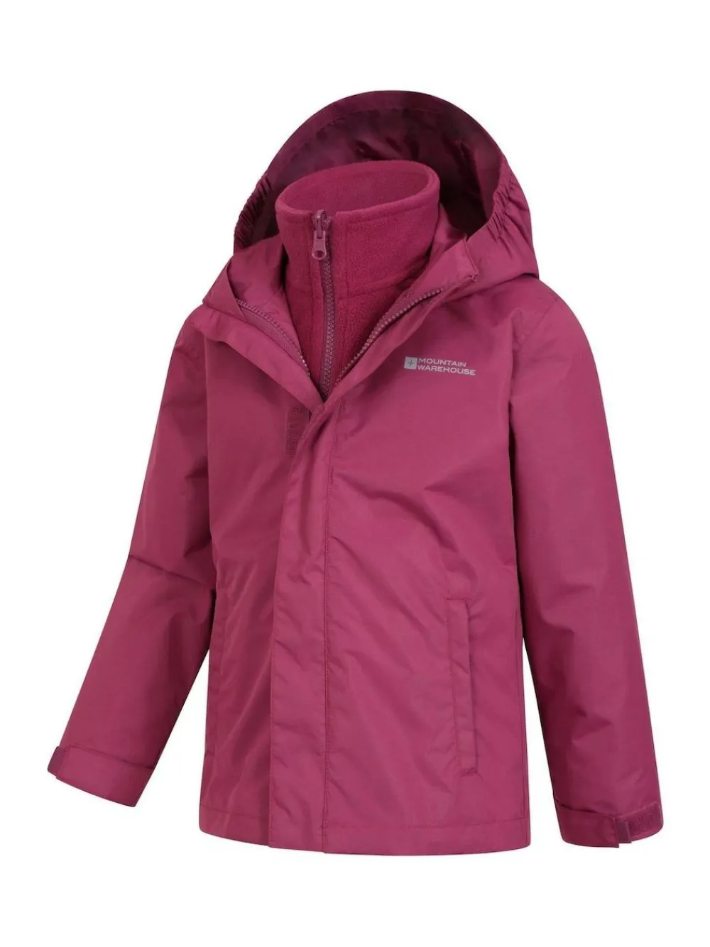 Sale Mountain Warehouse Fell 3-In-1 Water Resistant Jacket Burgundy Red